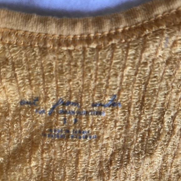 Urban outfitters ribbed seamless yellow drew tank - Picture 3 of 3